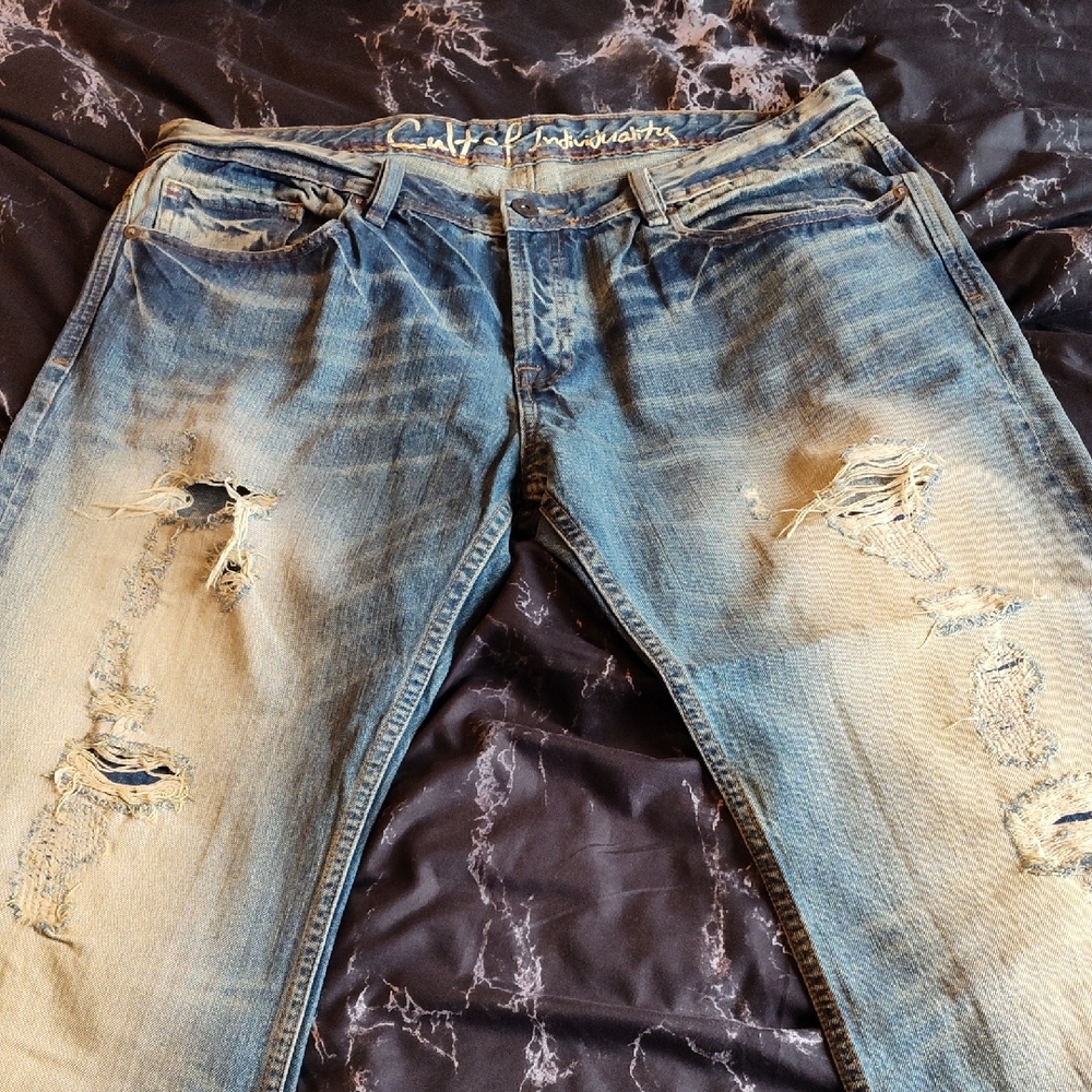 Cult of Individuality Relaxed Blue Vintage Jeans